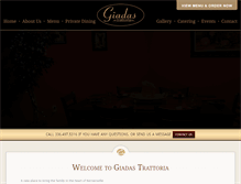 Tablet Screenshot of giadastrattoria.com